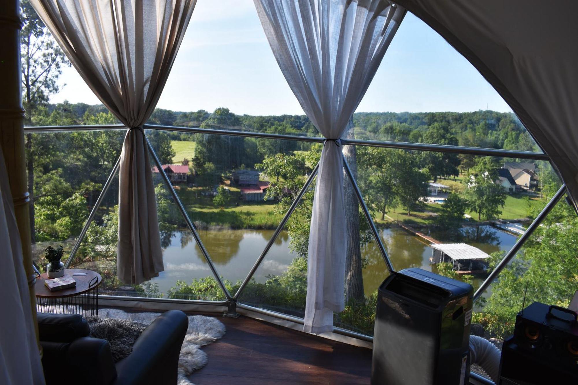Waterfront Luxury Glamping Dome Hotel Rogersville Exterior photo